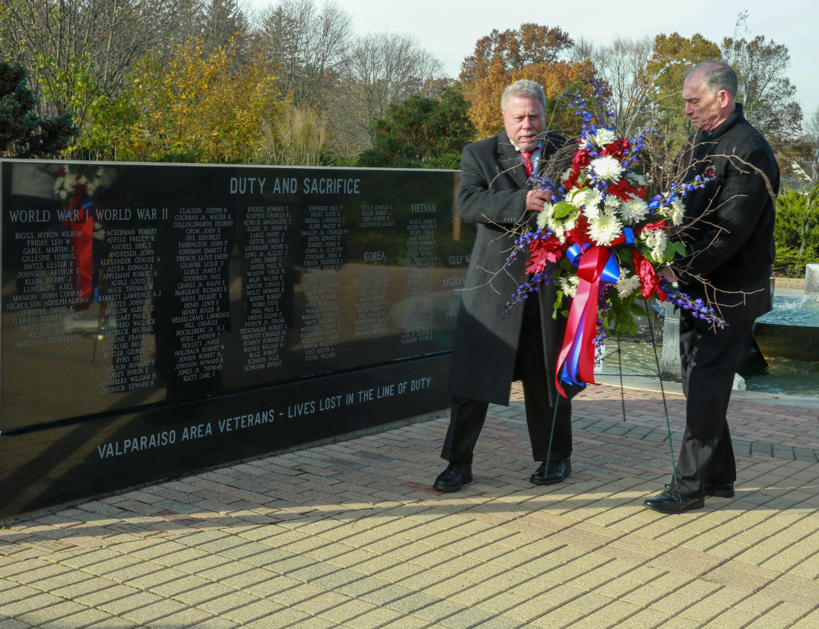 Veterans Service Memorial in Foundation Meadows Park